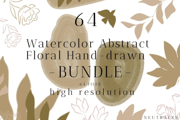 Download Abstract Shapes Floral Clipart Bundle - Clipart bundle Collection