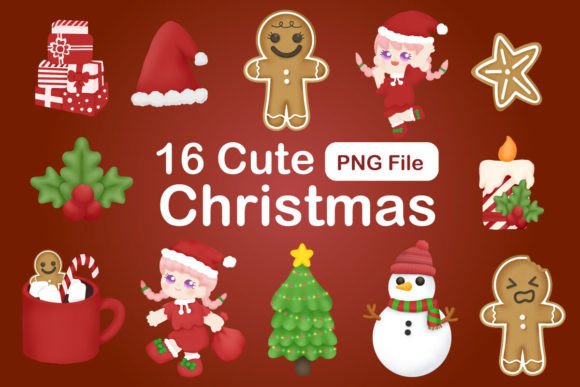 Download Cute Christmas Clipart Bundle - Clipart bundle Collection