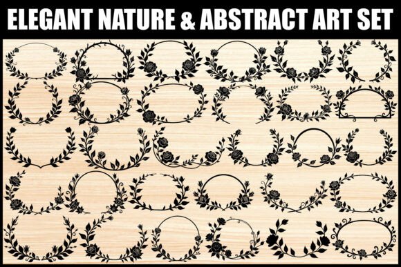Download Elegant Floral Frame Clipart Bundle - Clipart bundle Collection