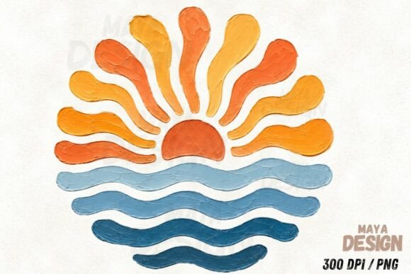 Download Abstract Sunset Waves PNG, Coastal Ocean - Wave Collection