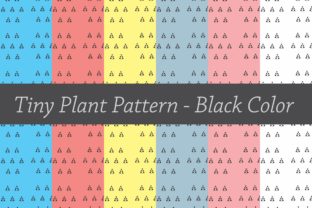 Download Tiny Plant Pattern Black - Plant Collection