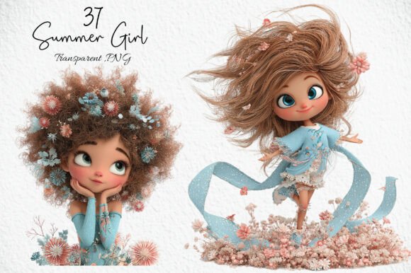 Download Boho Summer Girl PNG Clipart Bundle - Clipart bundle Collection