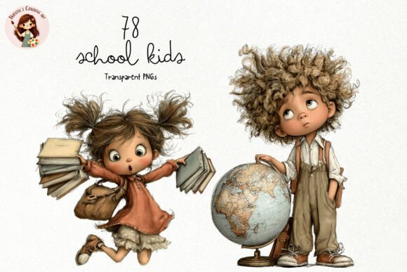 Download Cute School Kids PNG Clipart Bundle - Clipart bundle Collection