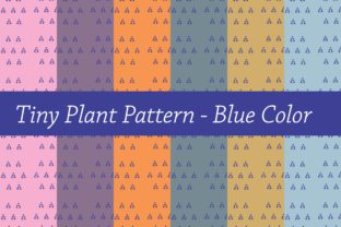Download Tiny Plant Pattern Blue - Plant Collection